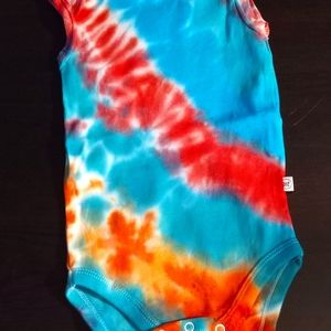 *Handmade* Tie Dye Onesie 3-6mo Sleeveless